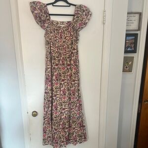 Floral Cleobella Pink and Cream Women's Dress